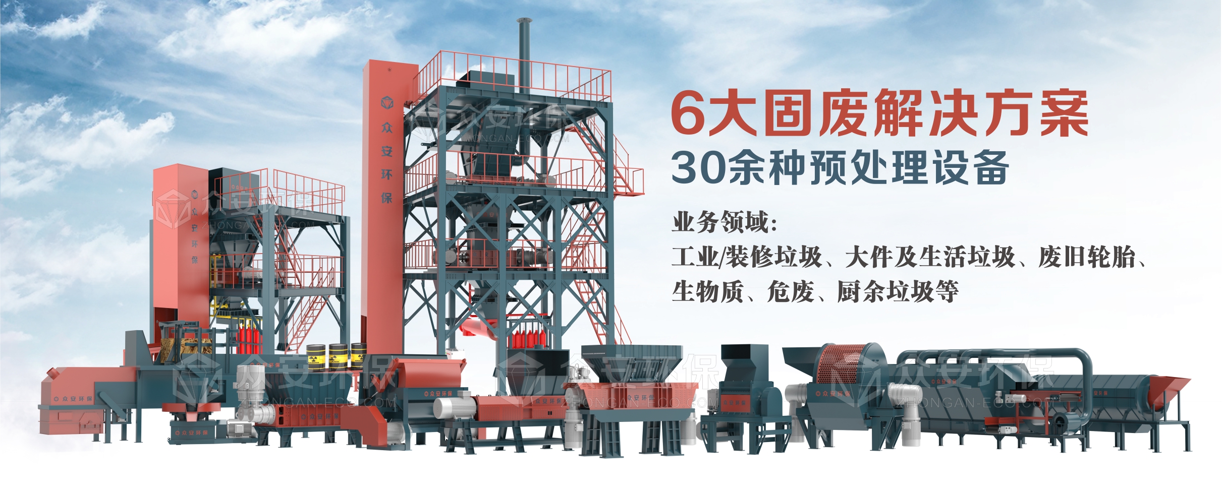 BC贷环保：30多种固废单机设备，6大固废综合解决方案